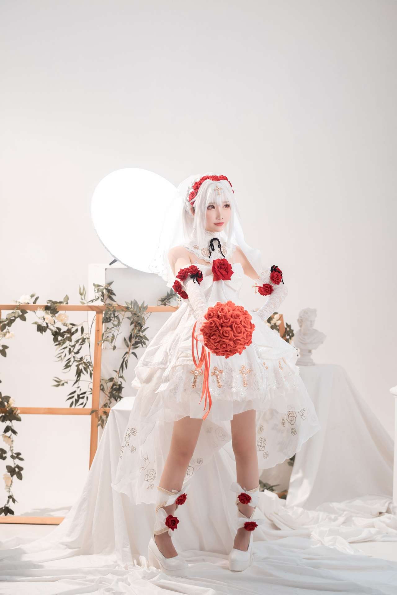 面饼仙儿德丽莎婚纱